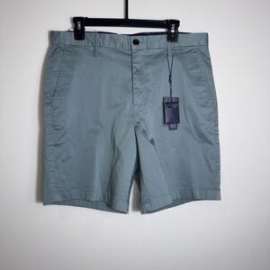 Daniel Hechter Paris Men's Casual Chino Flat Front Shorts 34"/9" Inseam Mid Rise